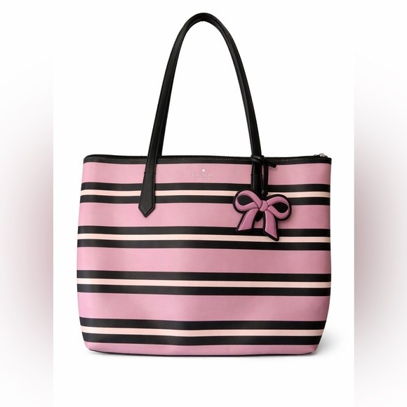 kate spade Handbags - KATE SPADE NEW YORK CASSY OTTOMAN STRIPED LARGE TOTE BAG